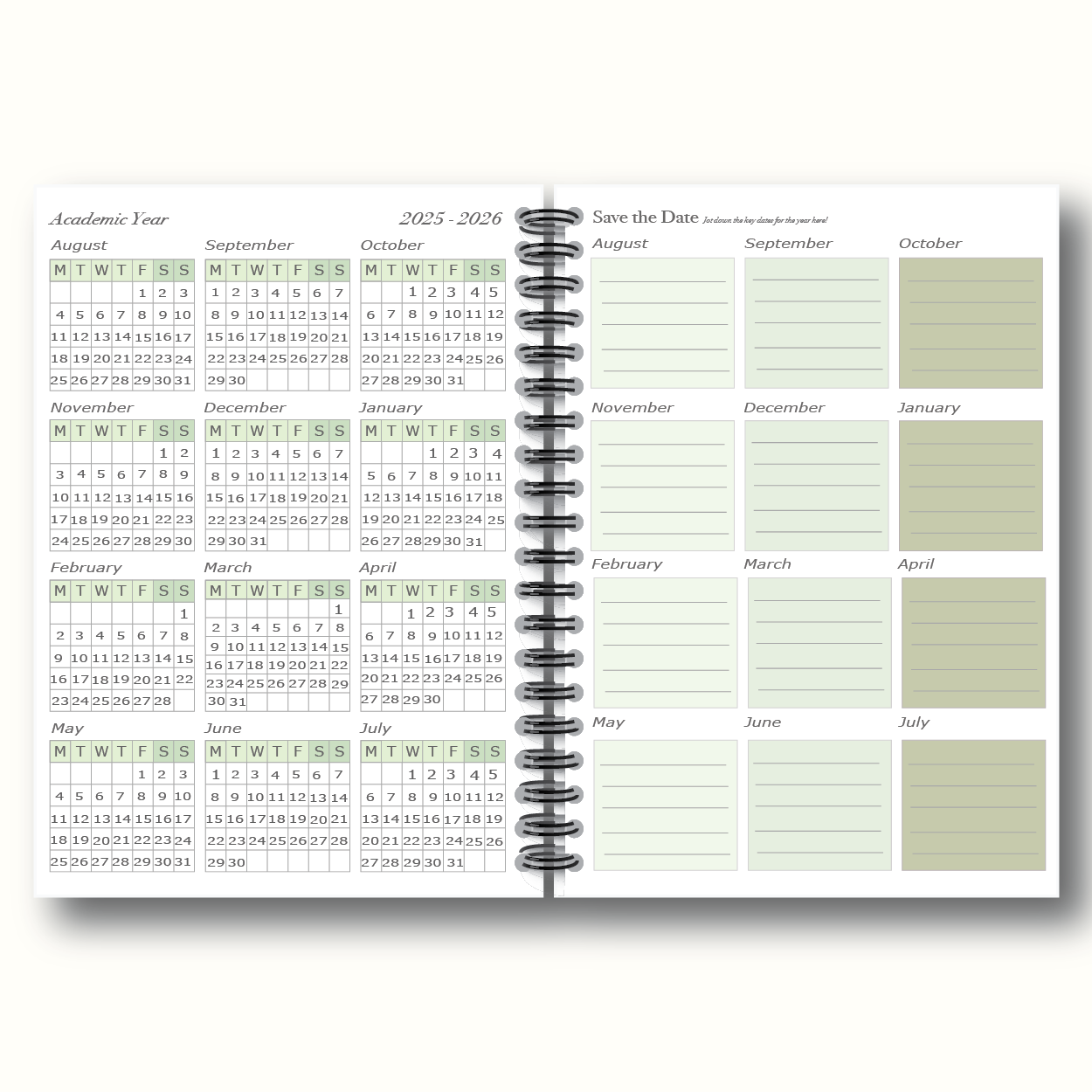 2025–2026 Dated Teacher Planner | A4 Size Affordable